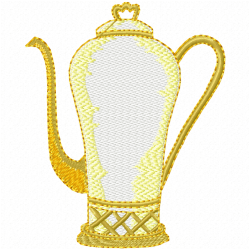 Teapots Embroidery Design 6 Teapots Embroidery Design 6